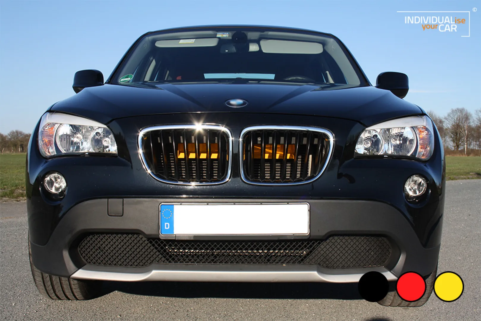X1 E84 Air Scoops Rot Schwarz Gelb